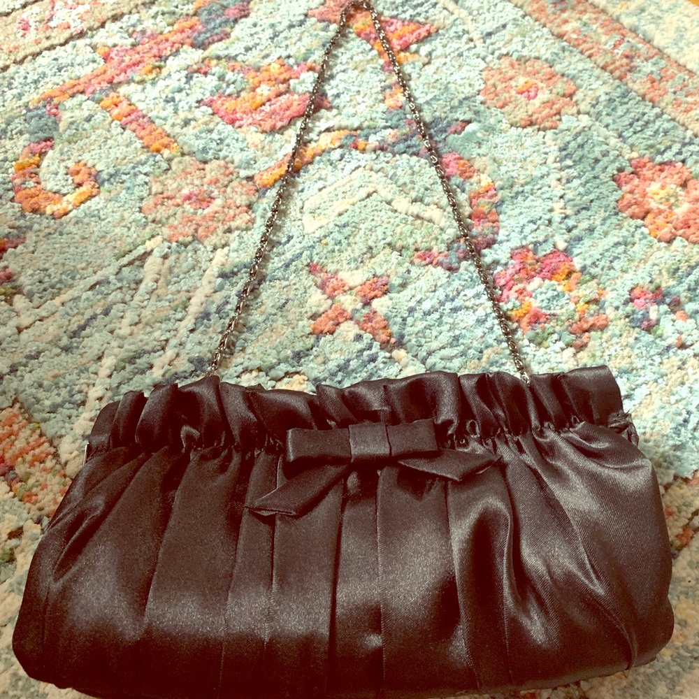 Black Satin Clutch